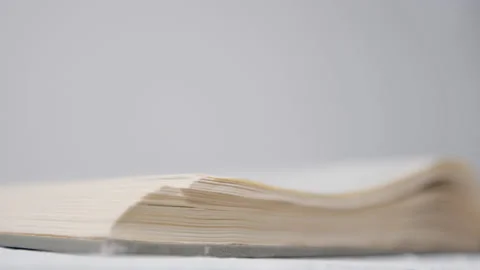 Open book. Reading concept. Close-up. Stock Footage 145753371