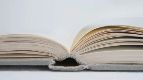 Open book. Reading concept. Close-up. Stock Footage 145756647