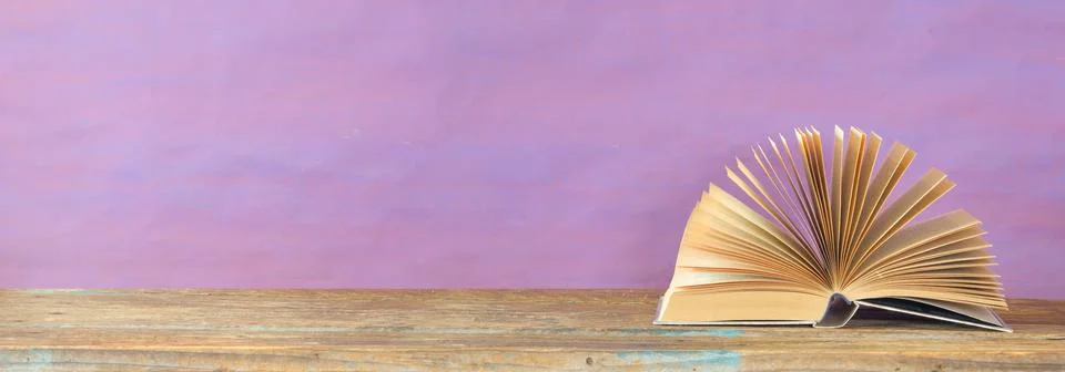 Open book, reading, learning, knowledge is power,education or home office c.. Stock Photos