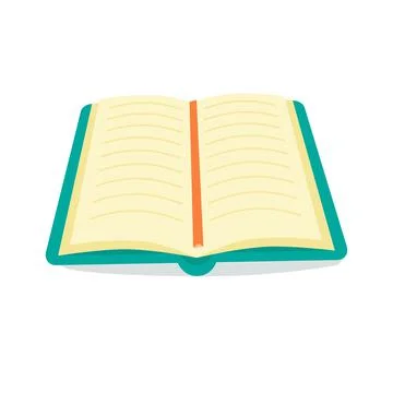 Open book for reading, learning. Vector illustration design. Stock Illustration