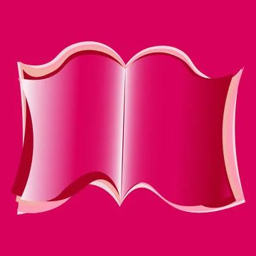 Open book, reading, literature. Design element of books, notebooks, postcards Stock Illustration