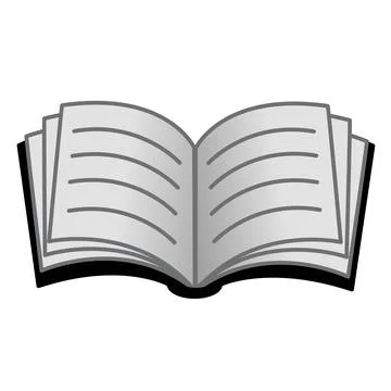Open Book for School or Library. Vector Illustration of a School Textbook. .. Stock Illustration