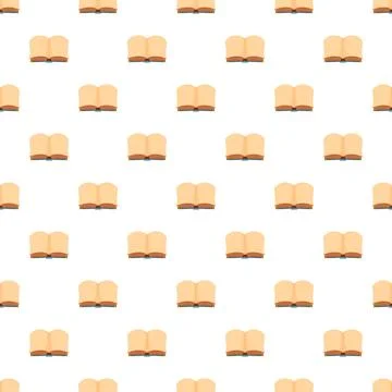 Open book seamless pattern displaying education and learning Stock Illustration
