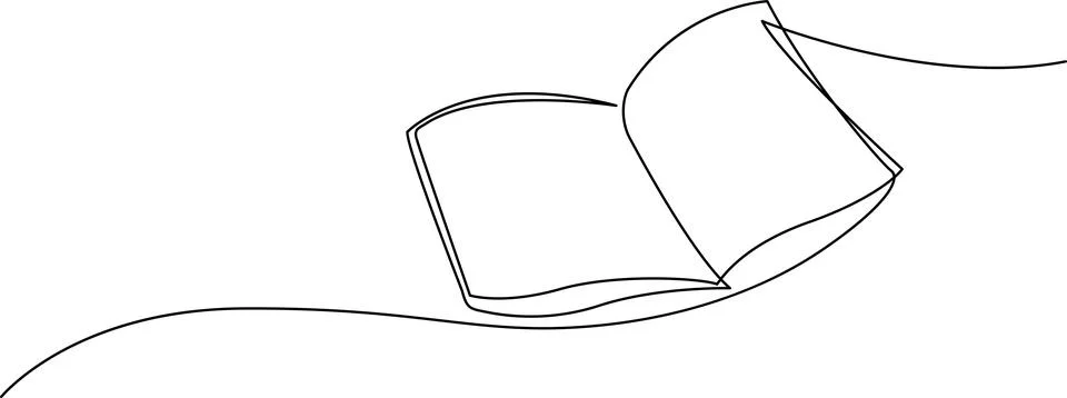 Open book on a slope Vector 스톡 일러스트
