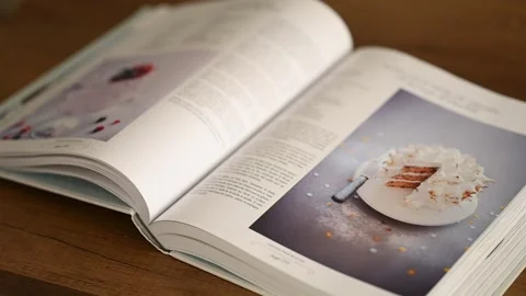 Open book, slowmotion Stock Footage 263734740