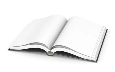 Open Book, Sparse. Stock Illustration