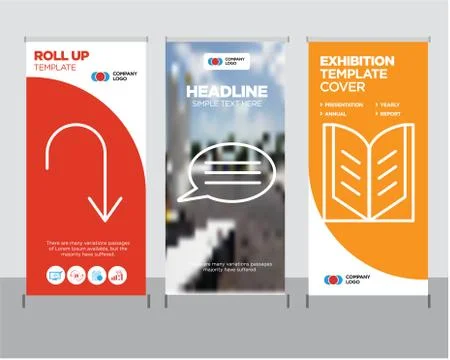 Open book, Speech bubble with text, Arrow pointing to down roll up Stock Illustration