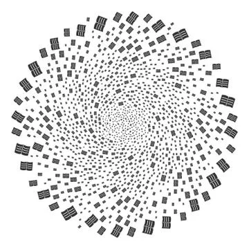 Open Book Spiral Sphere Stock Illustration