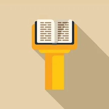 Open book standing on a pedestal representing knowledge and wisdom 스톡 일러스트