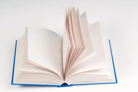 Open book on table. Back to school. Copy space Stock Photos