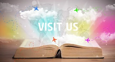 Open book, vacation concept concept Foto stock