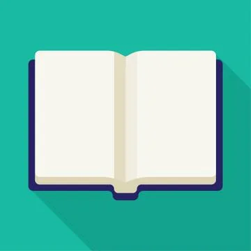 Open book vector icon Stock Illustration