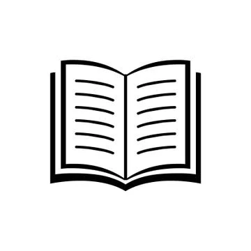 Open book vector icon Stockillustratie