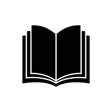 Open book vector icon Stockillustratie
