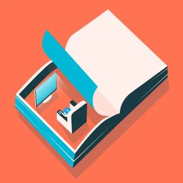 Open book. Vector illustration イラスト素材