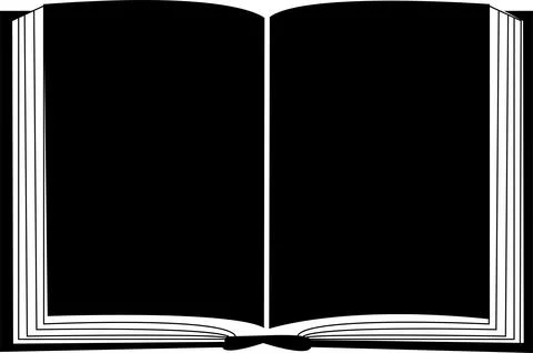 Open Book Vector Illustration Stock Illustration