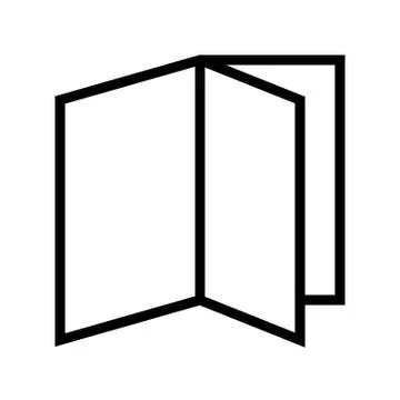 Open book vector illustration, line style icon Stock Illustration