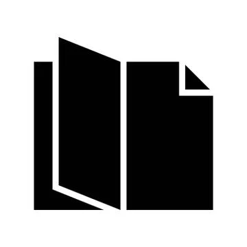 Open book vector illustration, solid style icon 스톡 일러스트