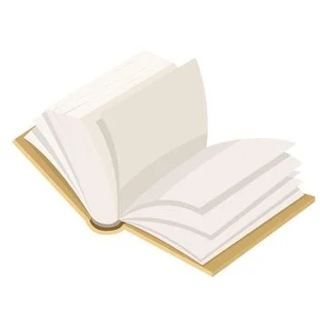 An open book. vector illustration on a white background Stock Illustration