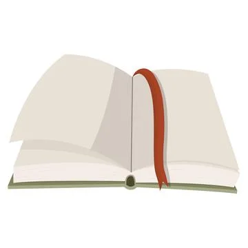 An open book. vector illustration on a white background Stock Illustration