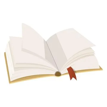 An open book. vector illustration on a white background Stock Illustration