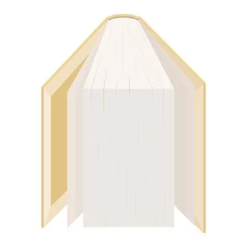 An open book. vector illustration on a white background Stock Illustration