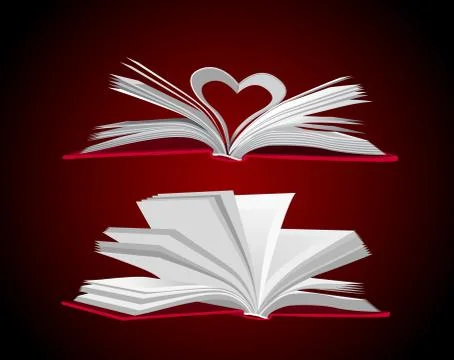 Open book vector set Stock Illustration