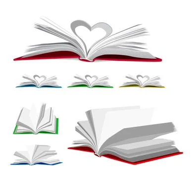 Open book vector set Open book vector set illustration on white Copyright:... Stock Photos