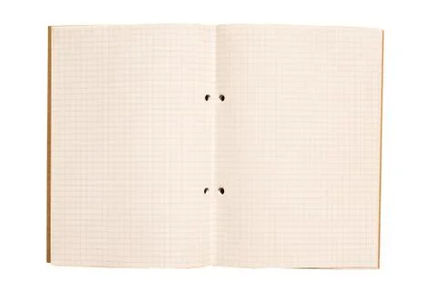 Open book on white background. Stock Photos