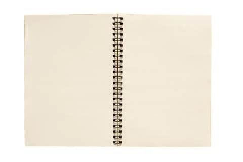 Open book on white background. Stock Photos