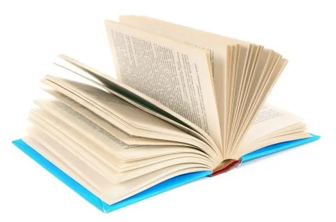 The open book. On white background. 스톡 사진