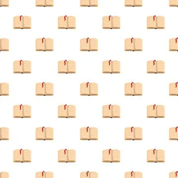 Open books with bookmarks pattern for education イラスト素材