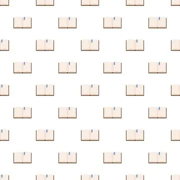 Open books with bookmarks seamless pattern background Stock Illustration