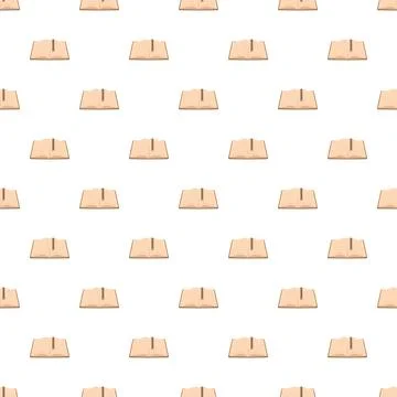 Open books with bookmarks seamless pattern Stock Illustration