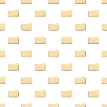 Open books creating a seamless education pattern Stock Illustration