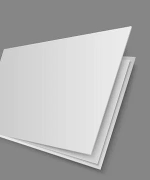 Open book's page on gray background Stock Illustration