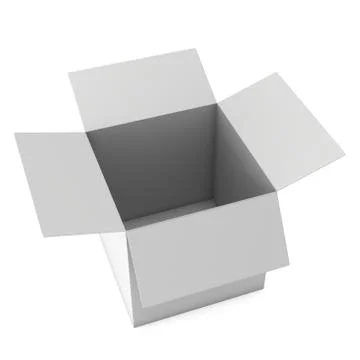 Open box 3d Stock Illustration