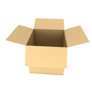 Open box 3d 스톡 일러스트