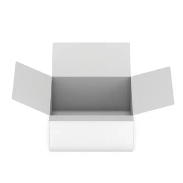 Open box 3d Stock Illustration