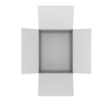 Open box 3d イラスト素材