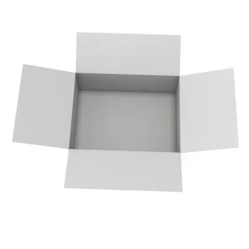 Open box 3d 스톡 일러스트
