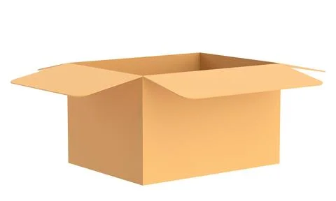 Open box. 3D illustration. Stock Illustration