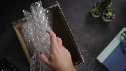 Open-box-camera-delivered01 스톡 동영상 217514792