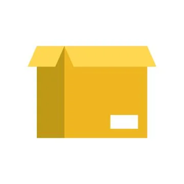 Open Box, flat icon design pixel perfect Stock Illustration