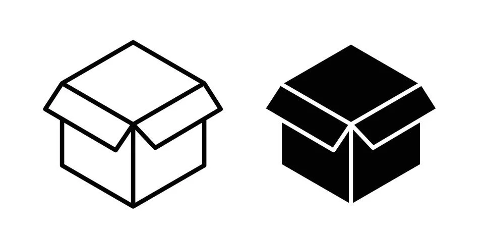 Open box icon concept. best for web design 스톡 일러스트