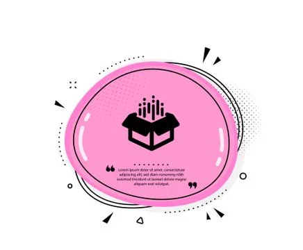 Open box icon. Delivery parcel sign. Cargo package. Vector 스톡 일러스트