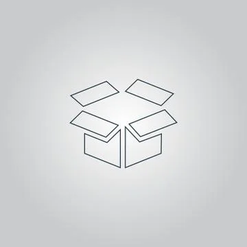 Open box icon 스톡 일러스트