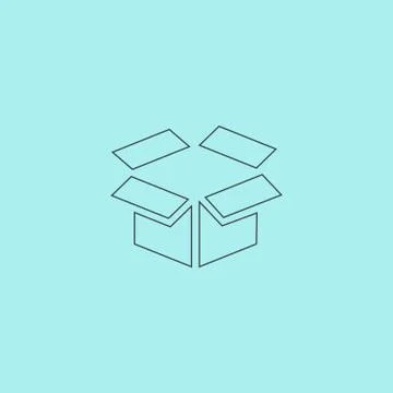 Open box icon 스톡 일러스트