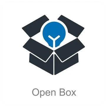 Open Box Stock Illustration