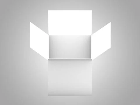 Open box isolated on a white background Stock Illustration